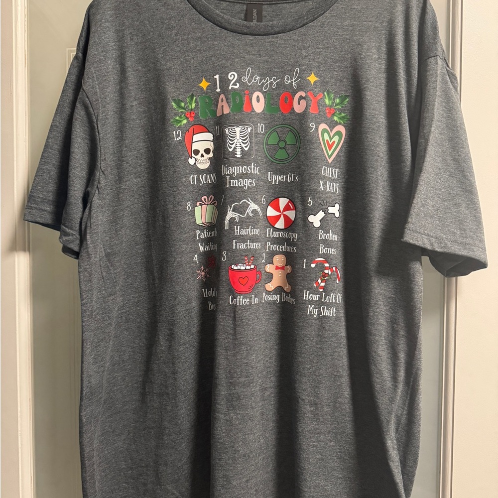 Gildan Dark Gray Radiology Short Sleeve Tee